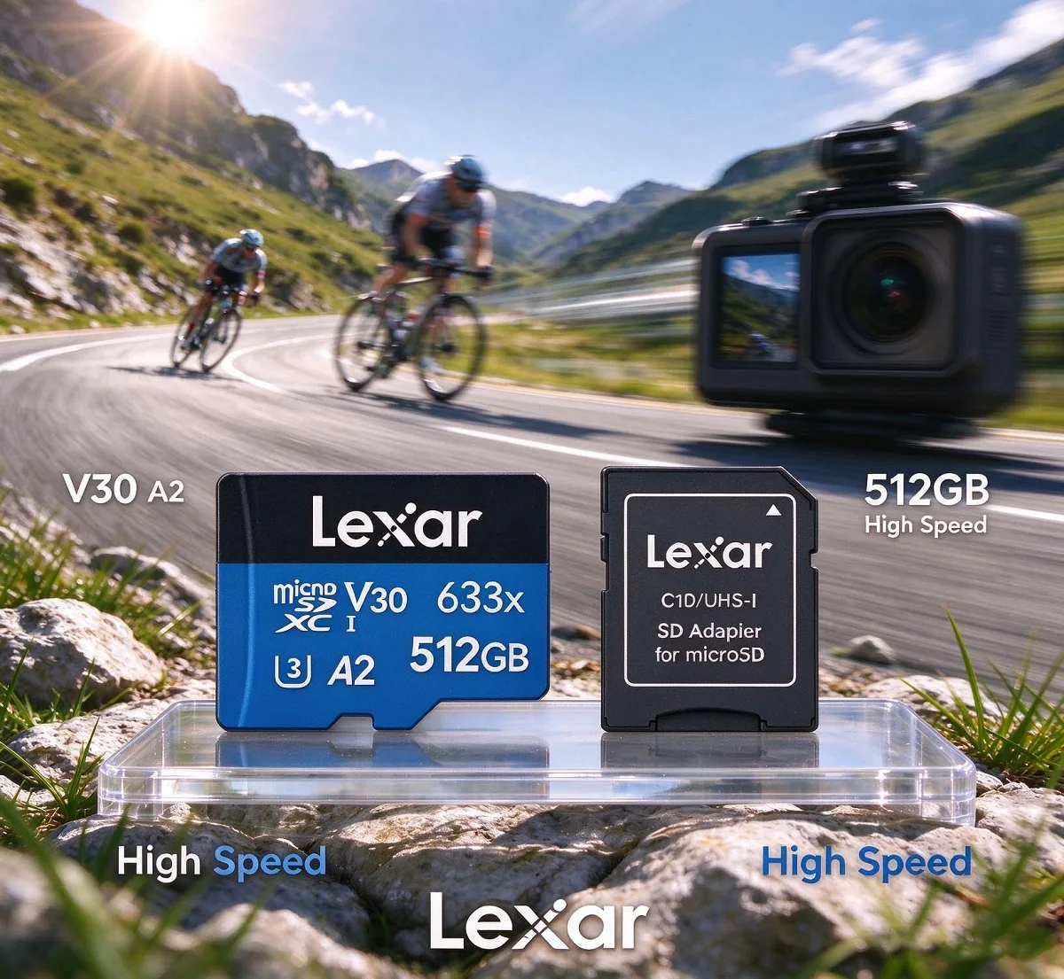 Memory Card Ssd - Kartu Memori Lexar BLUE Series 633x,