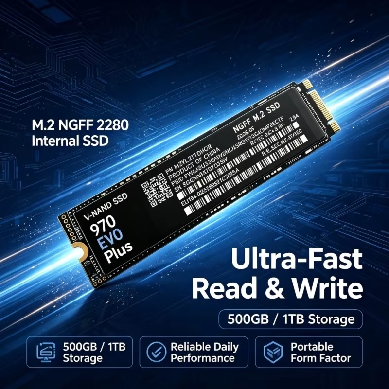 970 EVO Plus M.2 NGFF SSD, TLC - Samsung Ssd ulasan dan harga